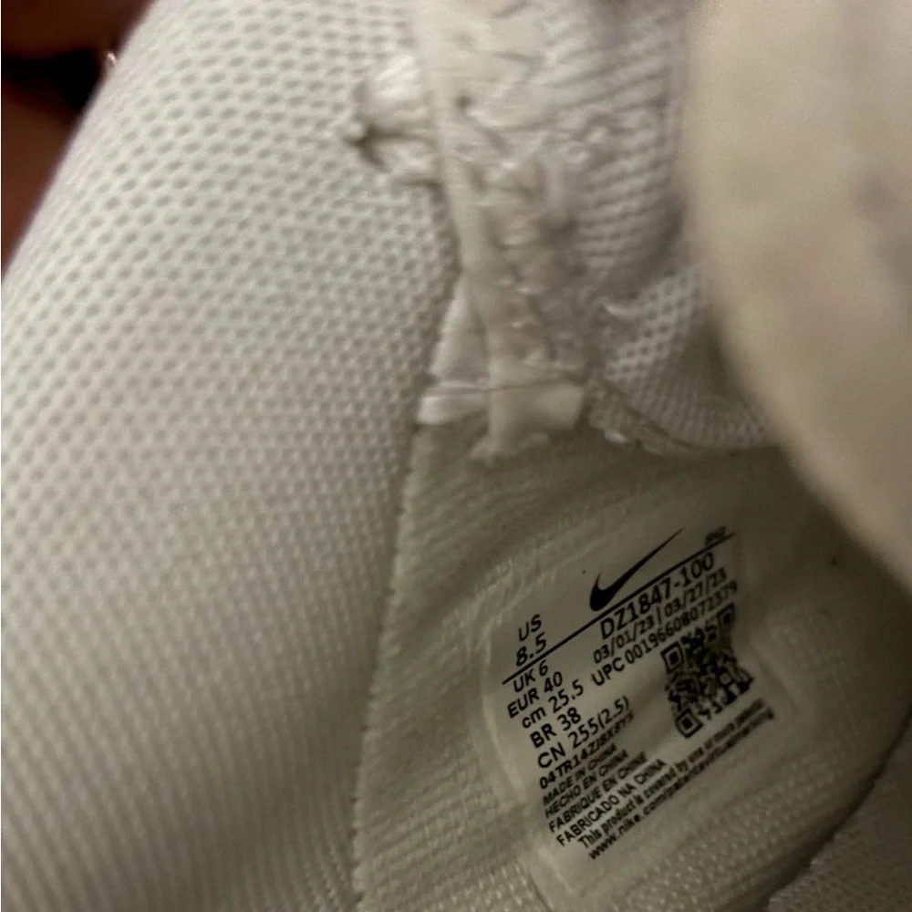 💋Nike Air Force 1 Shadow 8.5 W Retro Shoes Sneaker White Orange DZ1847-100💋 - Picture 5 of 8